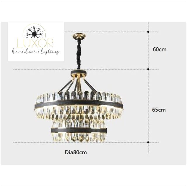 chandelier Halize Lucrative Crystal Chandelier - Luxor Home Decor & Lighting