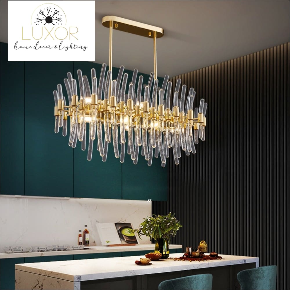 Hamilton Luxe Rectangular Chandelier - chandeliers