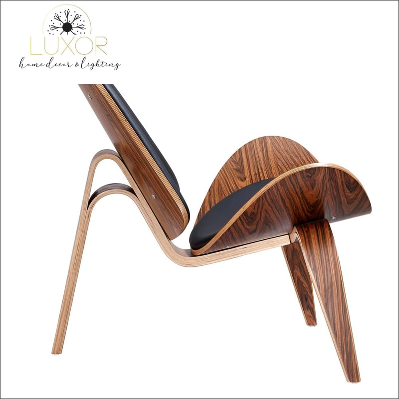 furniture Hansley Rosewood Shell Chair - Luxor Home Decor & Lighting