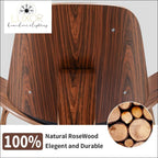 furniture Hansley Rosewood Shell Chair - Luxor Home Decor & Lighting