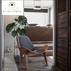 furniture Hansley Rosewood Shell Chair - Luxor Home Decor & Lighting