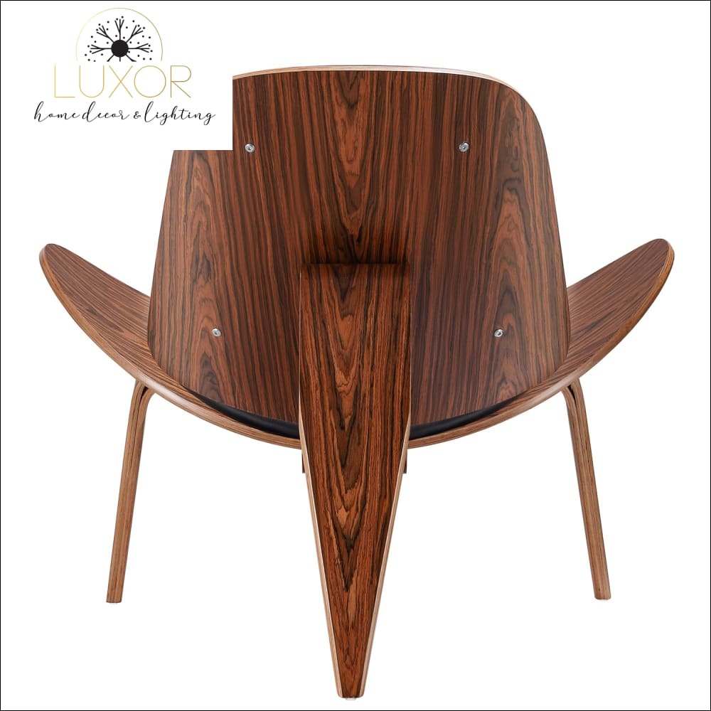 furniture Hansley Rosewood Shell Chair - Luxor Home Decor & Lighting