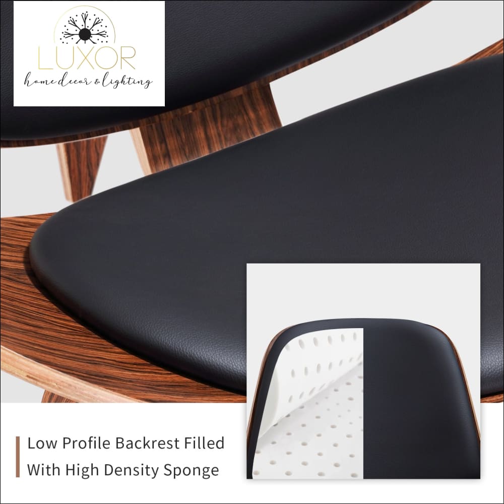 furniture Hansley Rosewood Shell Chair - Luxor Home Decor & Lighting