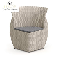 Hardon 5 Piece Rattan Outdoor Dining Set - Outdoor Seating