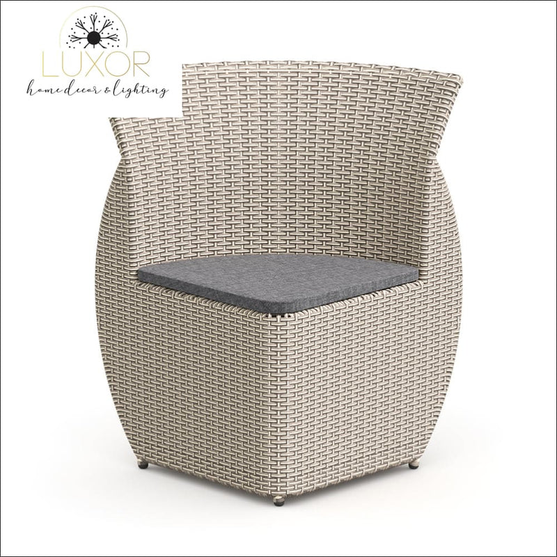 Hardon 5 Piece Rattan Outdoor Dining Set - Outdoor Seating