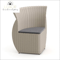Hardon 5 Piece Rattan Outdoor Dining Set - Outdoor Seating