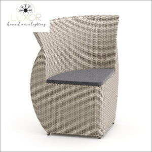 Hardon 5 Piece Rattan Outdoor Dining Set - Outdoor Seating