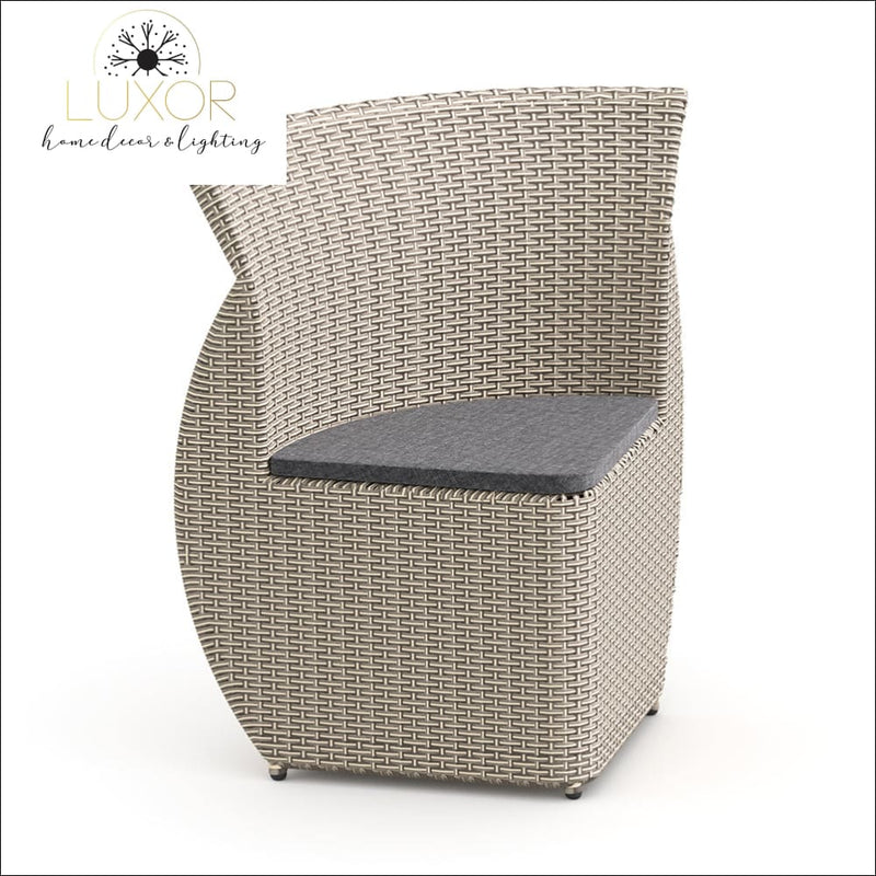Hardon 5 Piece Rattan Outdoor Dining Set - Outdoor Seating