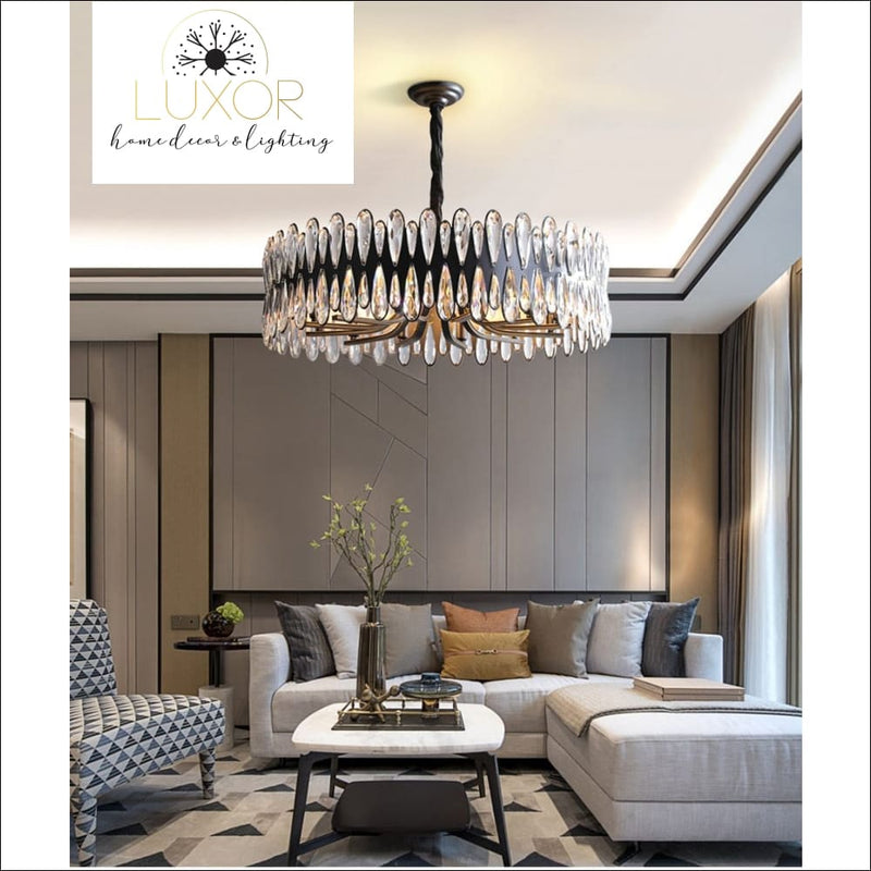 Harmon Crystal Chandelier - chandeliers