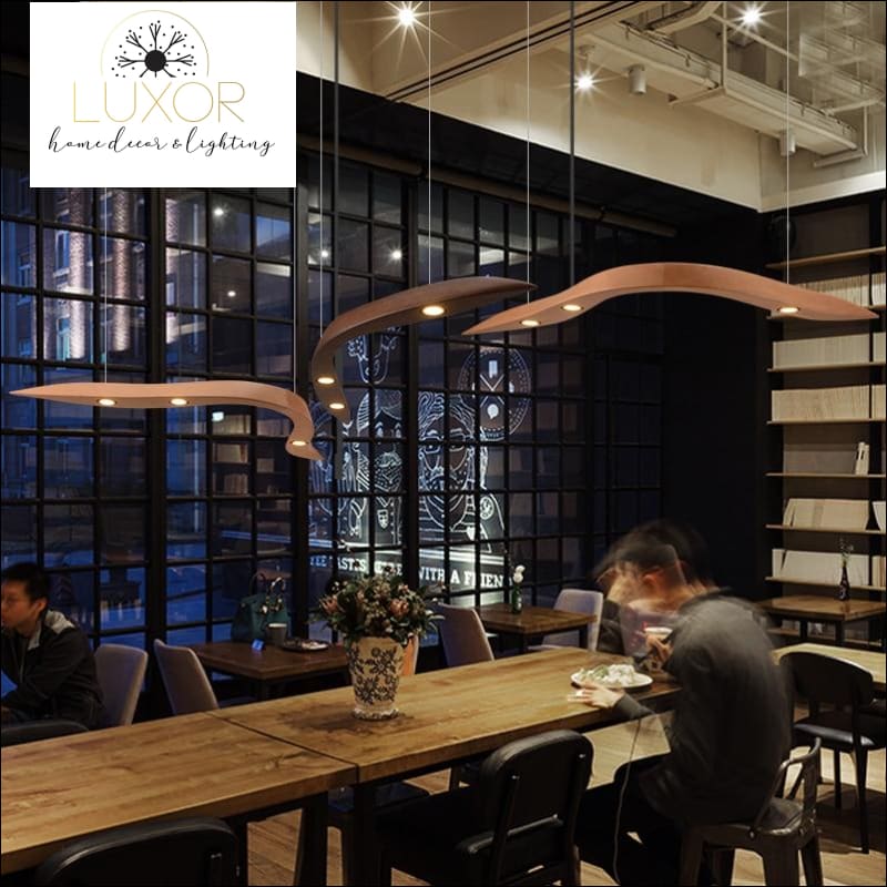 pendant lighting Hobson Wood Pendant Light - Luxor Home Decor & Lighting