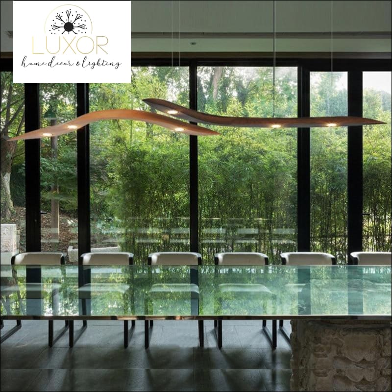 pendant lighting Hobson Wood Pendant Light - Luxor Home Decor & Lighting
