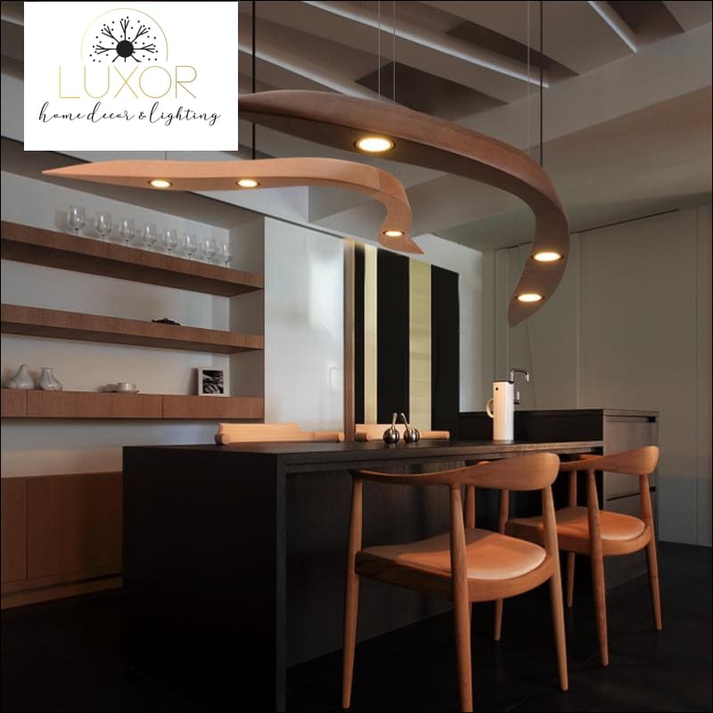 pendant lighting Hobson Wood Pendant Light - Luxor Home Decor & Lighting