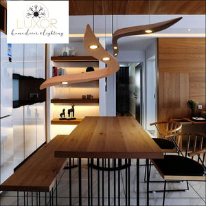 pendant lighting Hobson Wood Pendant Light - Luxor Home Decor & Lighting