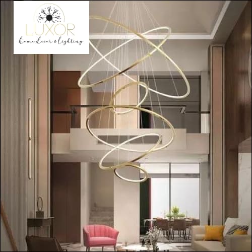 chandeliers Hoopla LED Modern Chandelier - Luxor Home Decor & Lighting