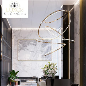 chandeliers Hoopla LED Modern Chandelier - Luxor Home Decor & Lighting