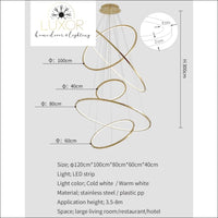 chandeliers Hoopla LED Modern Chandelier - Luxor Home Decor & Lighting