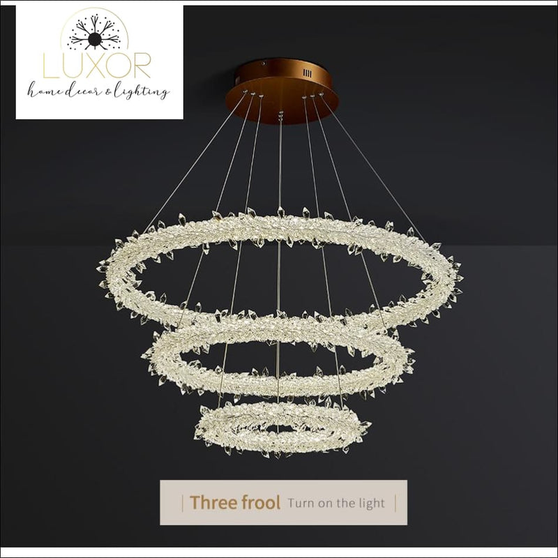 chandeliers Ice Lustre Crystal Chandelier - Luxor Home Decor & Lighting