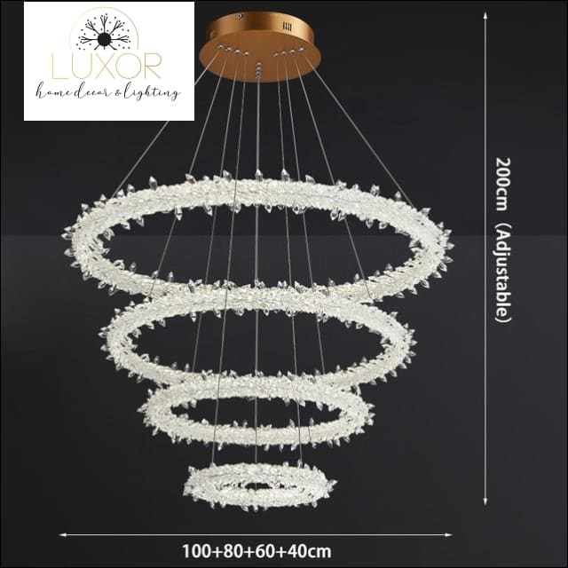 chandeliers Ice Lustre Crystal Chandelier - Luxor Home Decor & Lighting