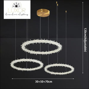 chandeliers Ice Lustre Crystal Chandelier - Luxor Home Decor & Lighting