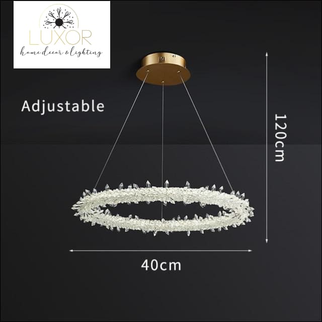 chandeliers Ice Lustre Crystal Chandelier - Luxor Home Decor & Lighting