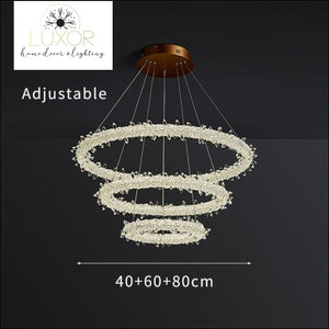 chandeliers Ice Lustre Crystal Chandelier - Luxor Home Decor & Lighting