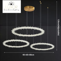 chandeliers Ice Lustre Crystal Chandelier - Luxor Home Decor & Lighting