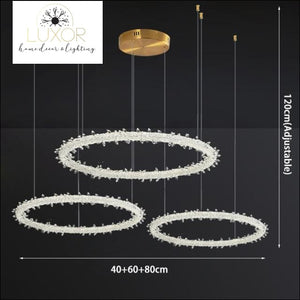 chandeliers Ice Lustre Crystal Chandelier - Luxor Home Decor & Lighting