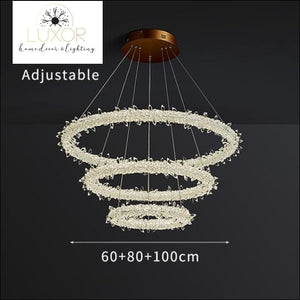 chandeliers Ice Lustre Crystal Chandelier - Luxor Home Decor & Lighting