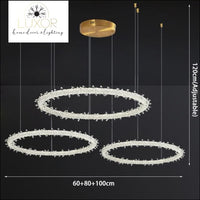 chandeliers Ice Lustre Crystal Chandelier - Luxor Home Decor & Lighting