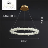 chandeliers Ice Lustre Crystal Chandelier - Luxor Home Decor & Lighting