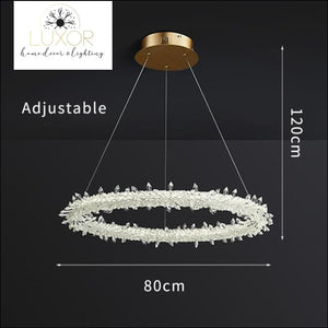 chandeliers Ice Lustre Crystal Chandelier - Luxor Home Decor & Lighting