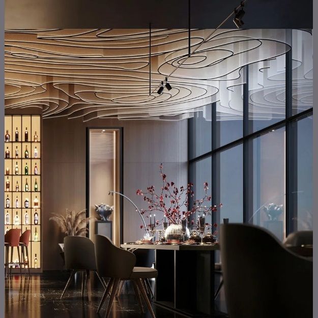 The Topography Ceiling Sculpture - Luxor Home Decor & Lighting