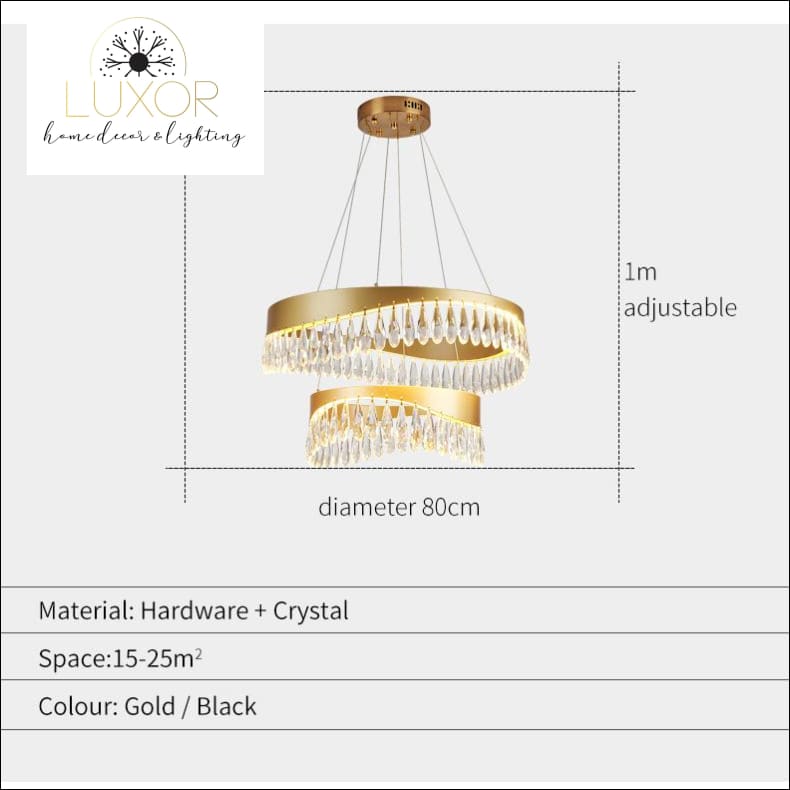 chandelier Indiny Crystal Chandelier - Luxor Home Decor & Lighting