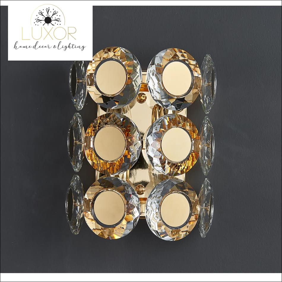 wall lighting Jameston Gold Luxury Crystal Sconce - Luxor Home Decor & Lighting