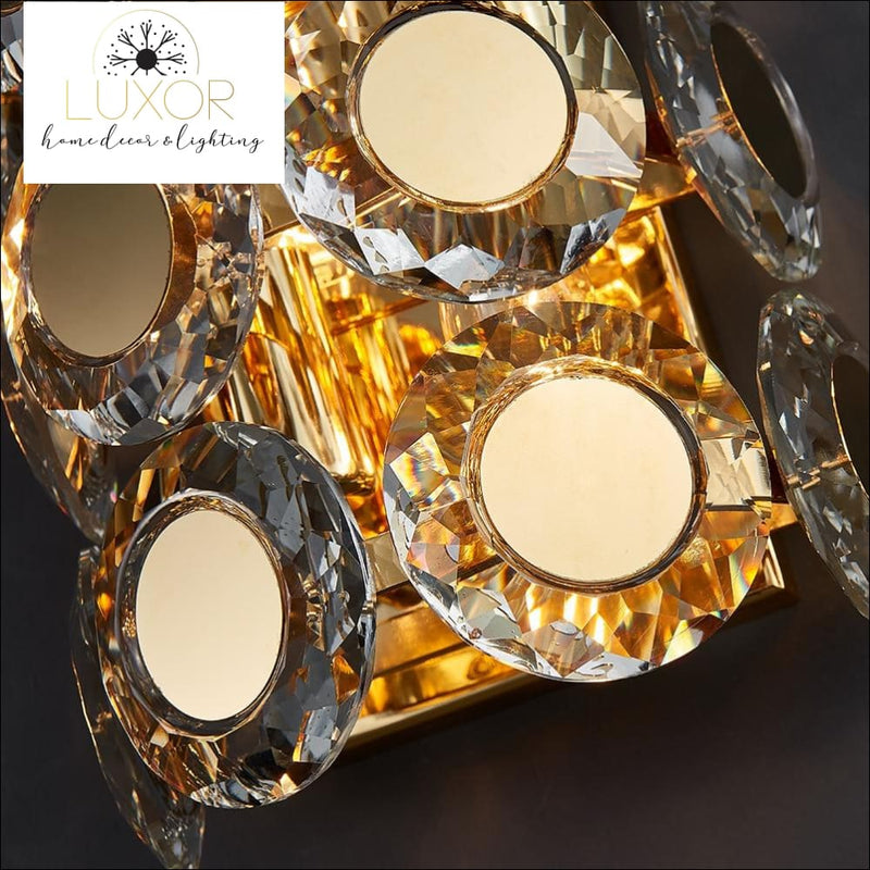 wall lighting Jameston Gold Luxury Crystal Sconce - Luxor Home Decor & Lighting