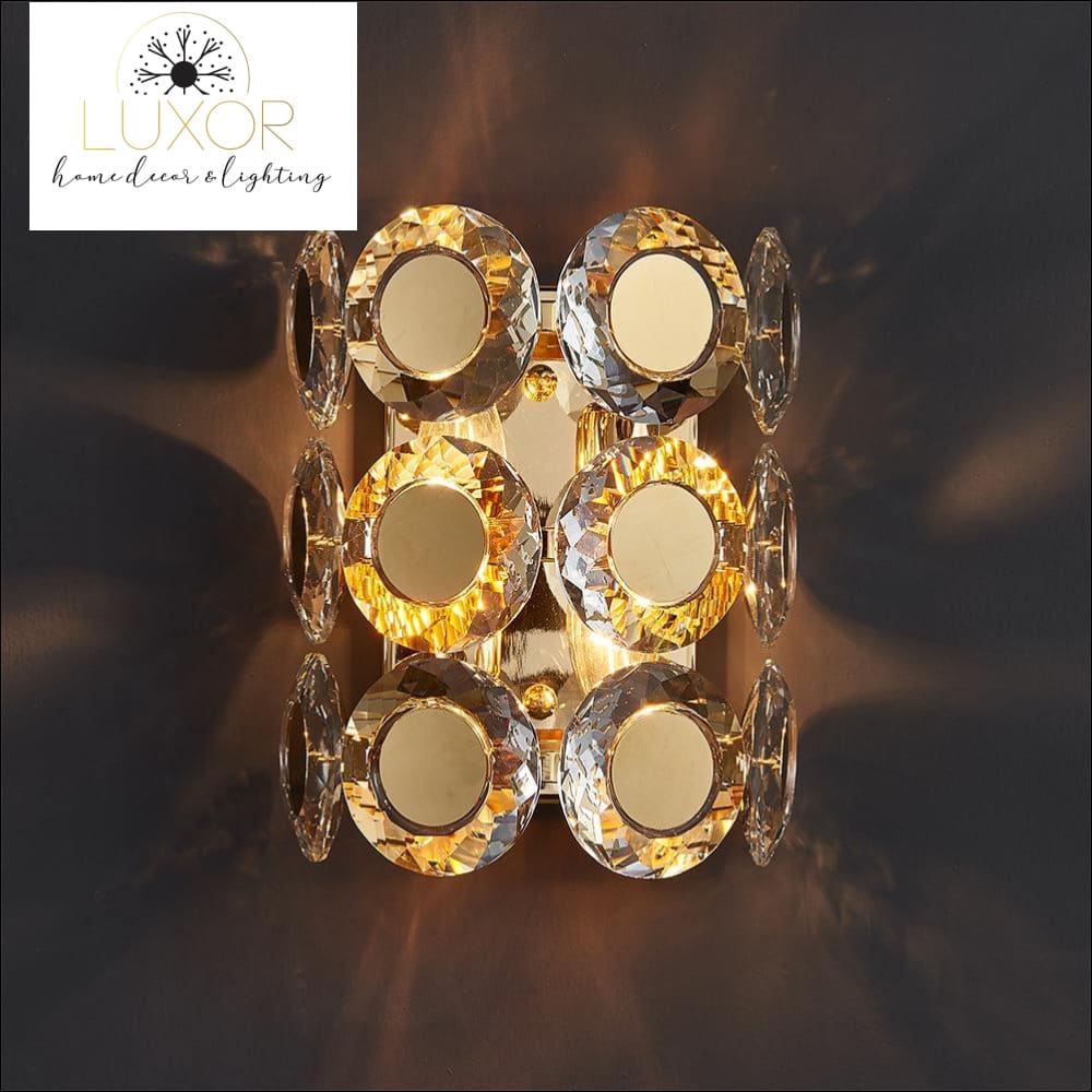 wall lighting Jameston Gold Luxury Crystal Sconce - Luxor Home Decor & Lighting
