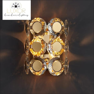 wall lighting Jameston Gold Luxury Crystal Sconce - Luxor Home Decor & Lighting
