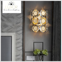 wall lighting Jameston Gold Luxury Crystal Sconce - Luxor Home Decor & Lighting