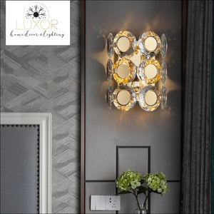 wall lighting Jameston Gold Luxury Crystal Sconce - Luxor Home Decor & Lighting