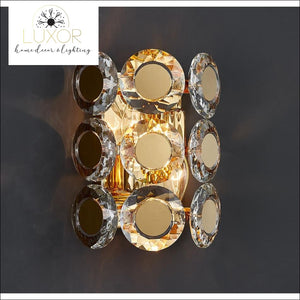 wall lighting Jameston Gold Luxury Crystal Sconce - Luxor Home Decor & Lighting