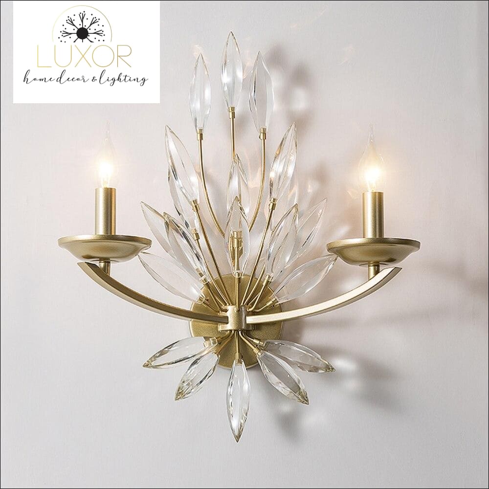 wall lighting Jaster Crystal Leaf Chandelier - Luxor Home Decor & Lighting