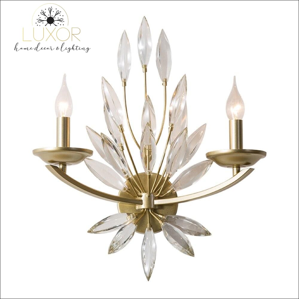 wall lighting Jaster Crystal Leaf Chandelier - Luxor Home Decor & Lighting
