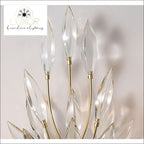 wall lighting Jaster Crystal Leaf Chandelier - Luxor Home Decor & Lighting