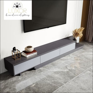 Jiliette Modern Gray Retractable TV Stand - furniture