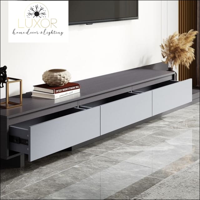 Jiliette Modern Gray Retractable TV Stand - furniture