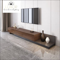 Jiliette Modern Gray Retractable TV Stand - furniture