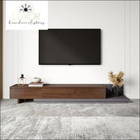 Jiliette Modern Gray Retractable TV Stand - furniture