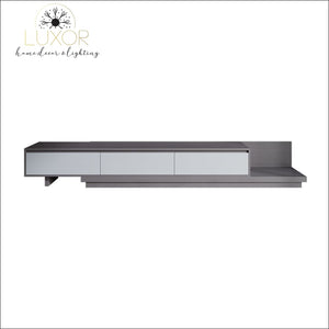 Jiliette Modern Gray Retractable TV Stand - furniture