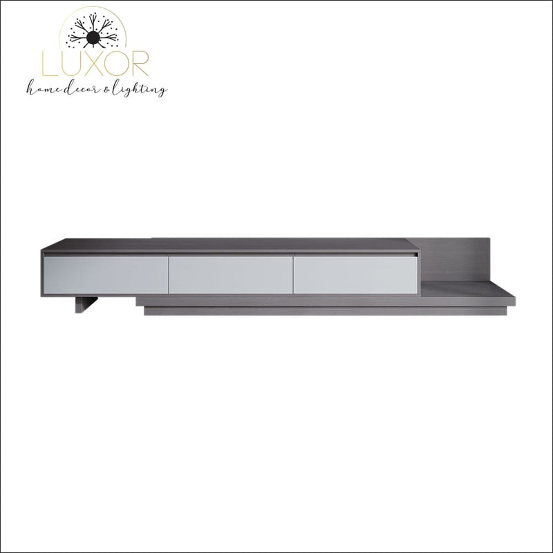 Jiliette Modern Gray Retractable TV Stand - furniture