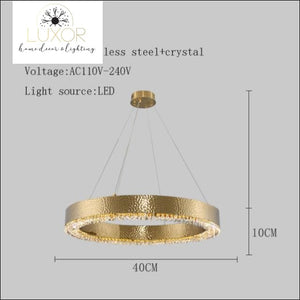 Jillian Post Modern Pendant Light - Dia40xH10cm / Style A / 81-100W, L, Warm White - pendant ligthing